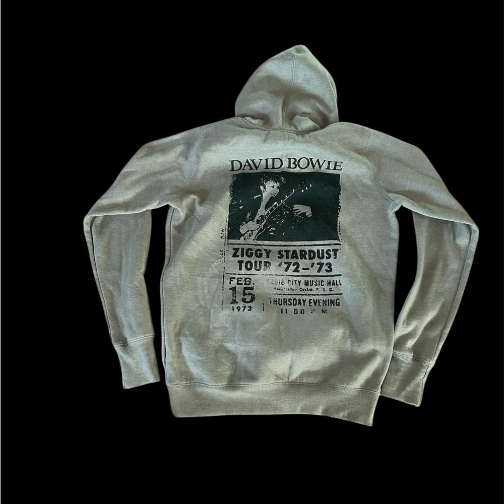 David Bowie Graphic Hoodie - White